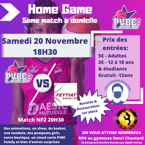 Match NF1 20/11 FEYTIAT