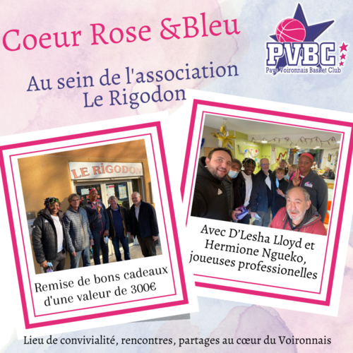 Coeur Rose & Bleu
