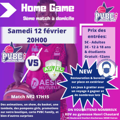 Match NF1 12/02 Villeurbanne