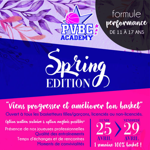 PVBC Acad&eacute;my Spring EDITION