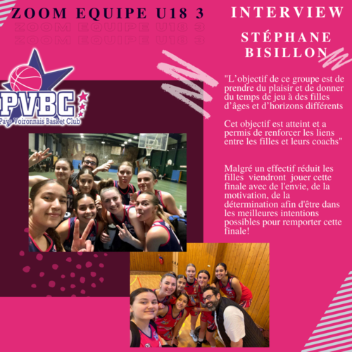 Zoom &eacute;quipe U18 3 en finale