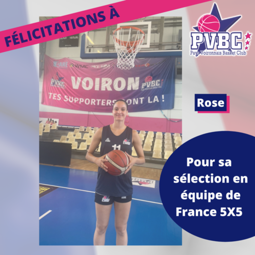 Rose LAURE en equipe de France 5X5