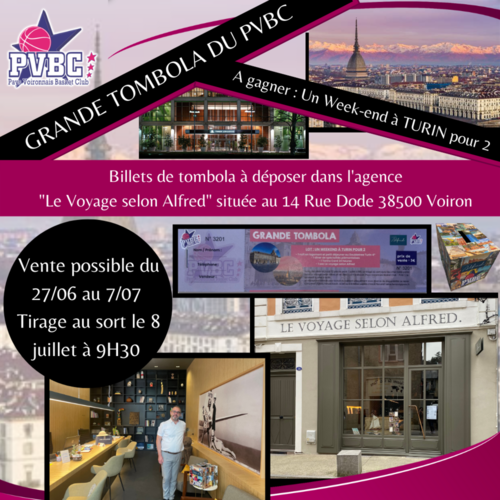 GRANDE TOMBOLA DU PVBC GRANDE TOMBOLA DU PVBC