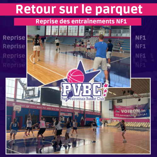 Reprise des entrainements NF1 Reprise des entrainements NF1