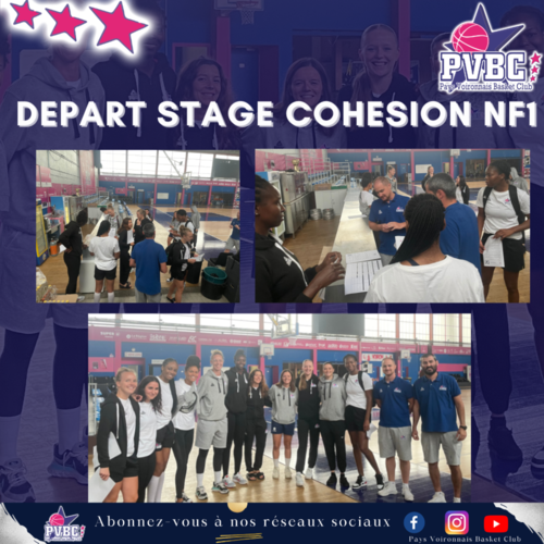 Départ stage cohésion NF1 Départ stage cohésion NF1