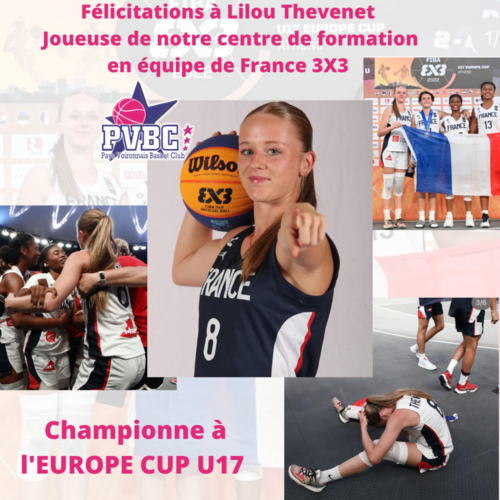 Lilou Championne d'Europe 3X3