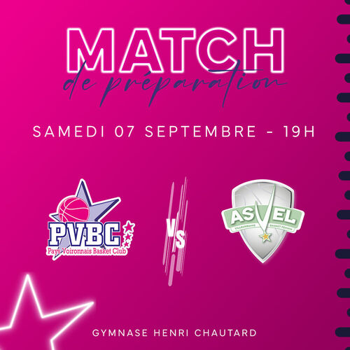 Match de pr&eacute;paration vs ASVEL