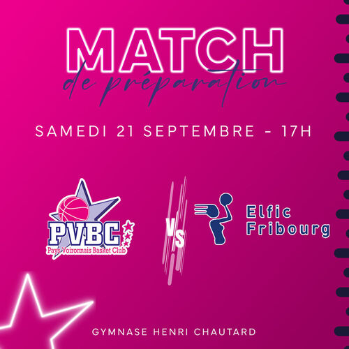 Match de pr&eacute;paration vs Fribourg