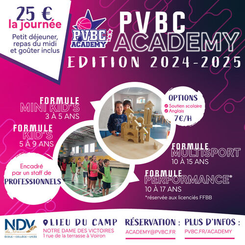 L'Automn Edition de la PVBC Academy arrive bient&ocirc;t