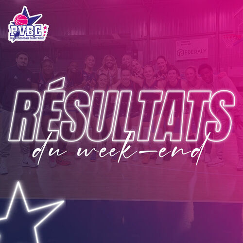 R&eacute;sultats du week-end