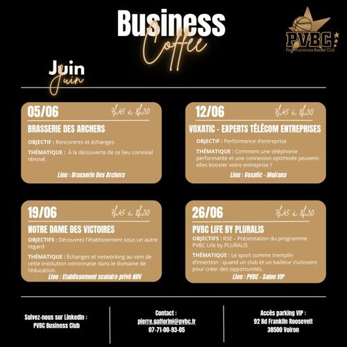 PVBC Business Coffee ☕ PVBC Business Coffee ☕