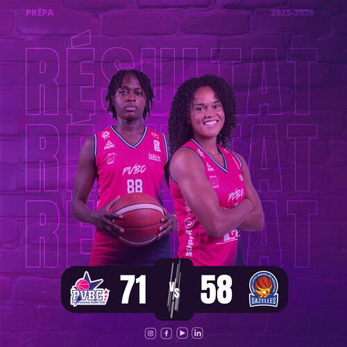 R&eacute;sultat PVBC vs BLMA