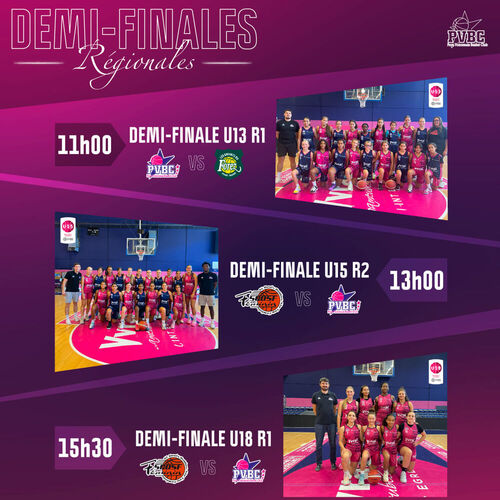Nos 3 équipes Région en demi-finale ! Nos 3 équipes Région en demi-finale !
