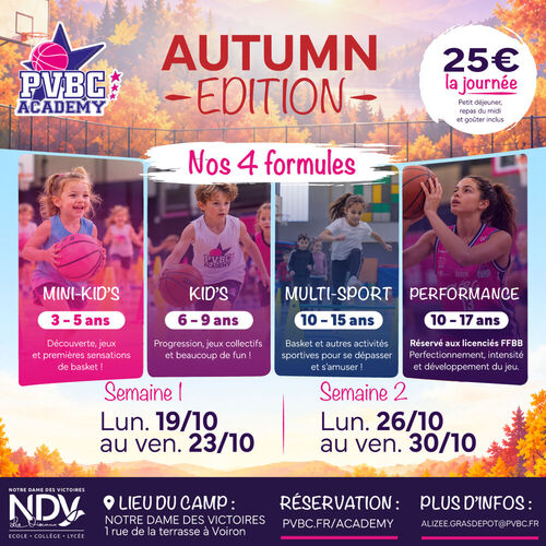 La PVBC Academy est de retour