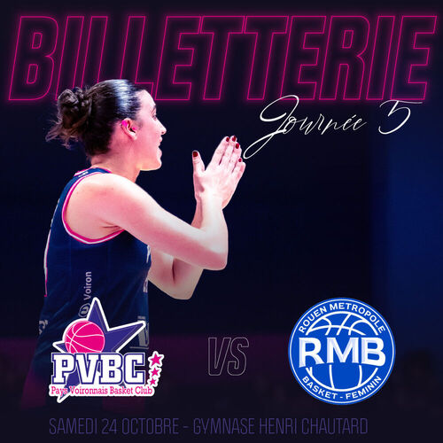 Billetterie PVBC vs Rouen Billetterie PVBC vs Rouen