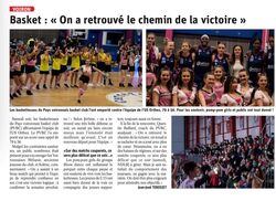 Article : "Basket : "On a retrouv&eacute; le chemin de la victoire"