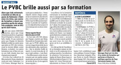 Article : "Le PVBC brille aussi par sa formation"