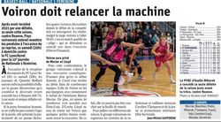Article : "Voiron doit relancer la machine"