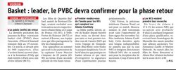 Article : "Leader, le PVBC devra confirmer pour la phase retour"
