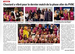 Article "Chautard a vibr&eacute; pour le dernier match de la phase aller"