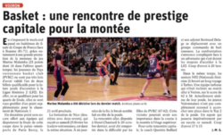 Basket : une rencontre de prestige capitale pour la mont&eacute;e