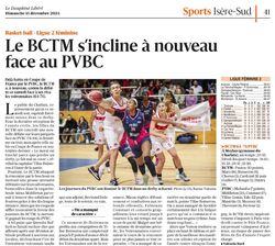 Le BCTM s'incline &agrave; nouveau face au PVBC