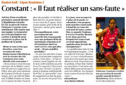 Fabienne Constant : " Il faut r&eacute;aliser un sans-faute "