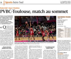 PVBC - Toulouse, Match au sommet de la Ligue 2 f&eacute;minin