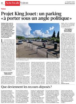 Projet de d&eacute;m&eacute;nagement de King Jouet : le PVBC fait entendre sa voix