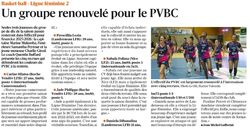 Un groupe renouvel&eacute; pour le PVBC