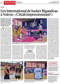 L'ex-international de basket Antoine Rigaudeau, entraineur d'un jour