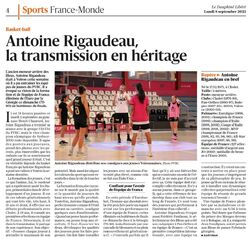 De passage &agrave; Voiron, Antoine Rigaudeau se confie