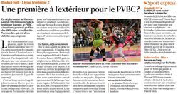 Une premi&egrave;re &agrave; l'ext&eacute;rieur pour le PVBC au Havre ?