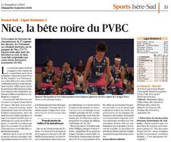 Le PVBC bute une nouvelle fois sur Nice