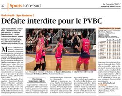 D&eacute;faite interdite pour le PVBC