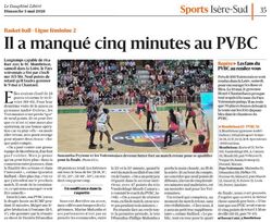 Le PVBC a rivalis&eacute; &agrave; Montbrison mais conc&egrave;de la premi&egrave;re manche