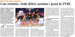 Une rentr&eacute;e " loin d'&ecirc;tre sereine " au PVBC