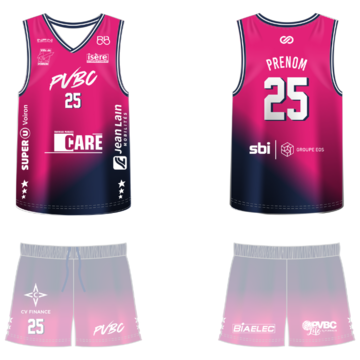 Maillot r&eacute;plica rose homme