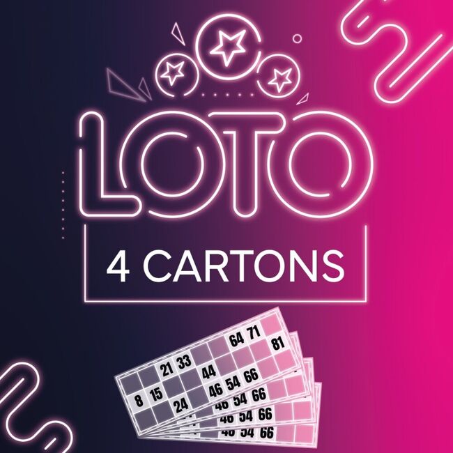4 cartons de loto